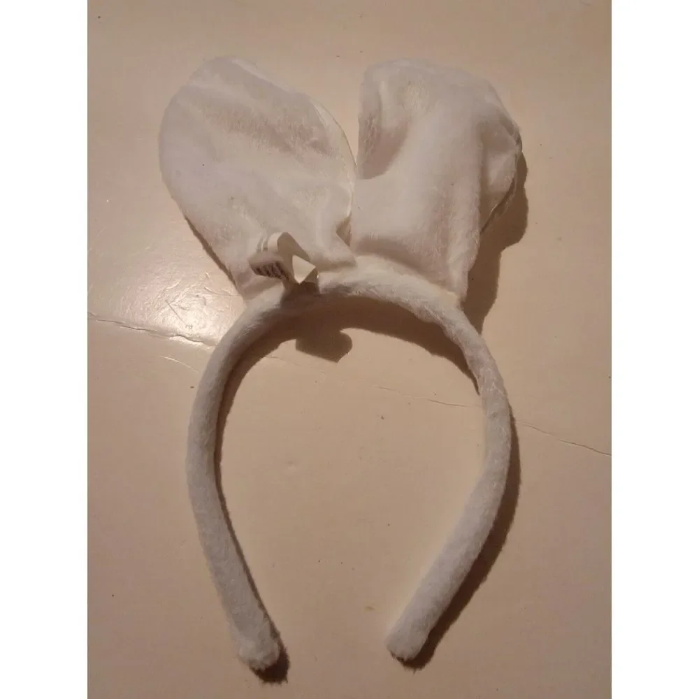 White Bunny Rabbit Pretend Ears‎ Costume Cosplay Accessory VTG